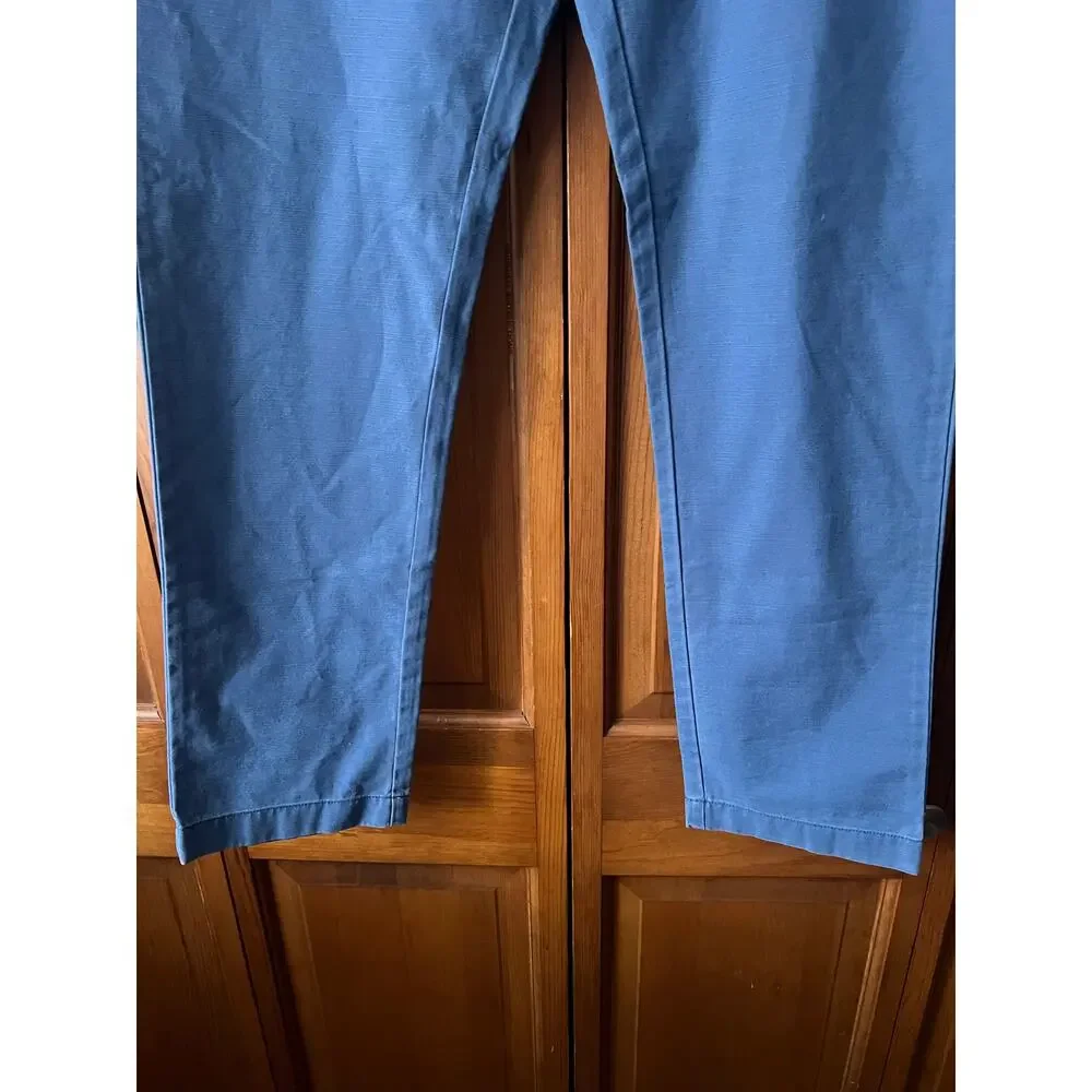 J.Crew Men’s Sutton Slim Fit Chino Casual Pants Blue Cotton Twill Size 34x34